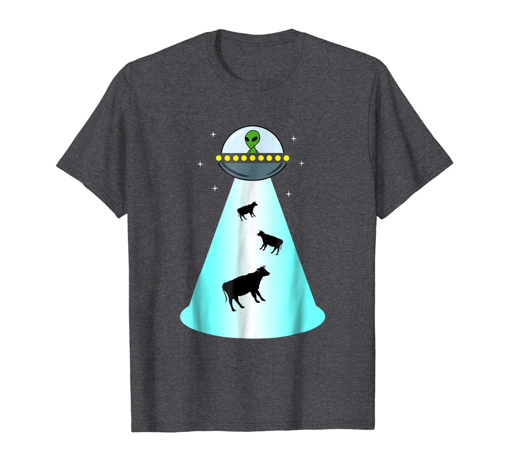 Alien UFO Cow Abduction Shirt Funny Extraterrestrial Gift