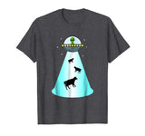 Alien UFO Cow Abduction Shirt Funny Extraterrestrial Gift