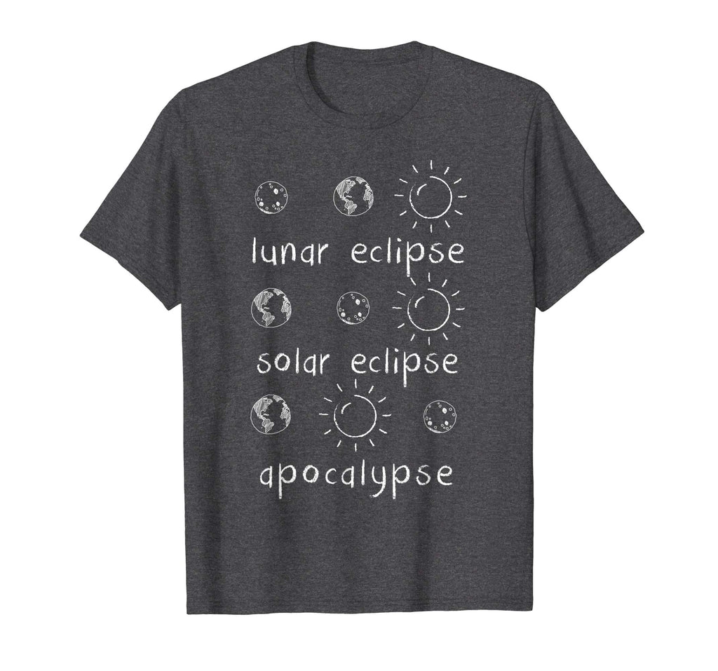Lunar Solar Eclipse and Apocalypse Funny Science T-shirt