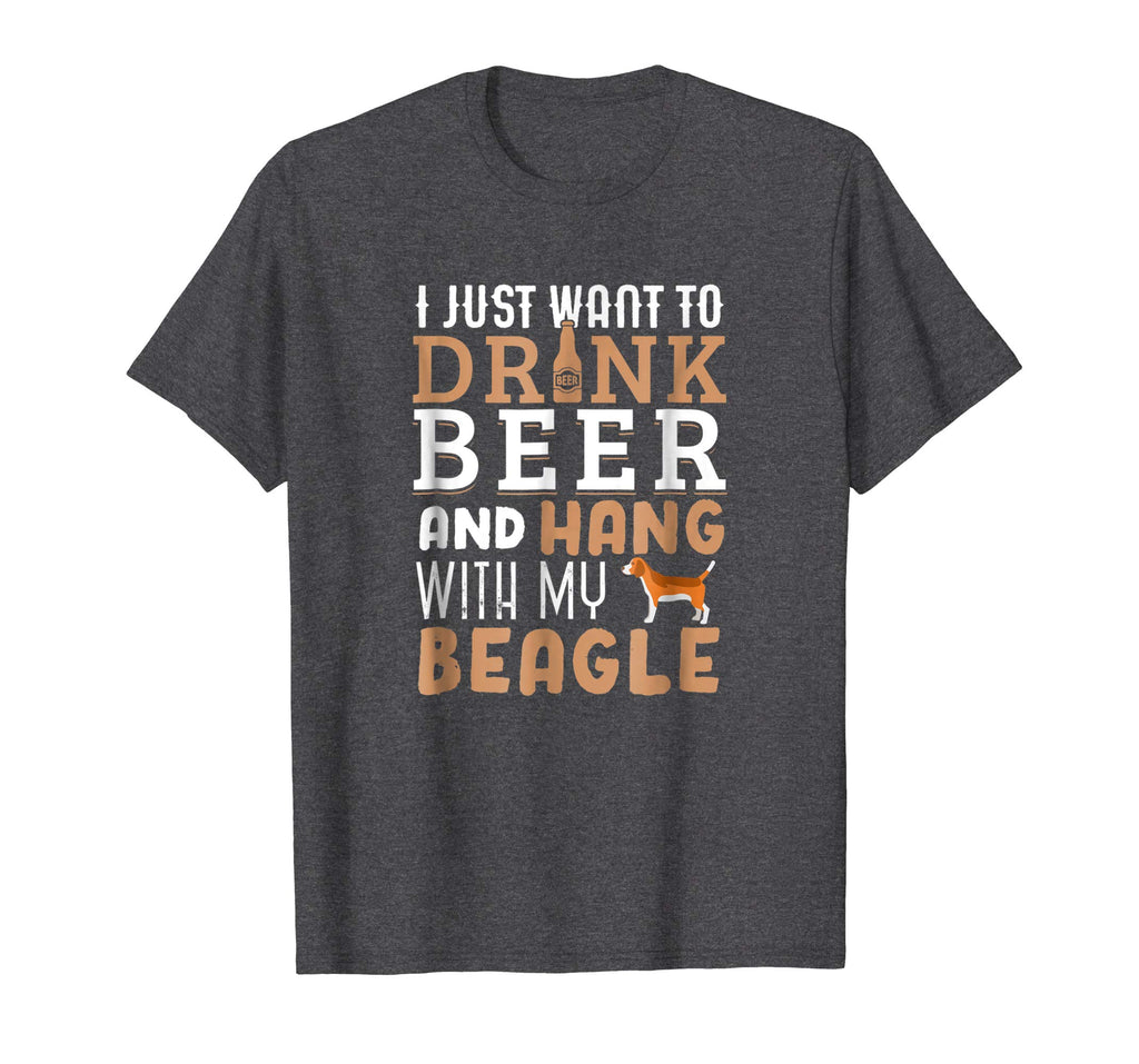 Beagle Dad Shirt Funny Father's Day Dog Lover Gift Beer