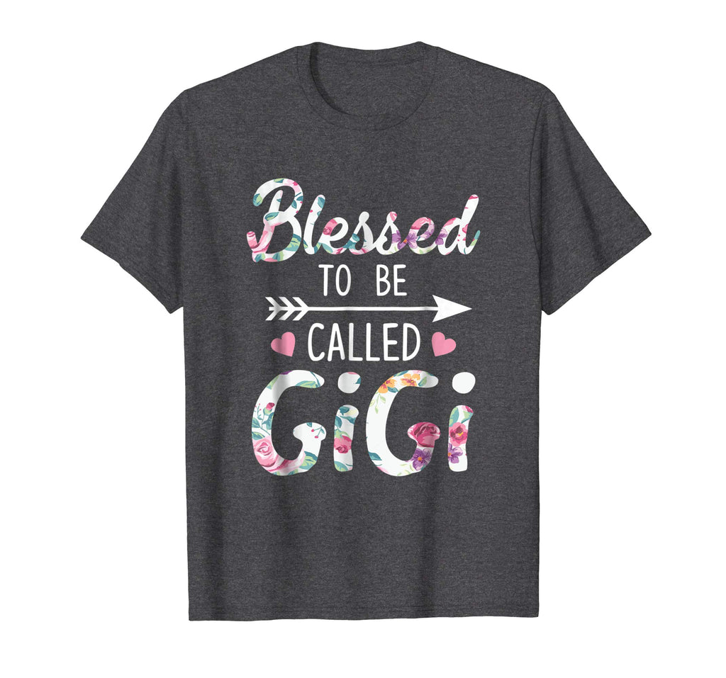 Blessed To Be Called Gigi Floral Grandma Funny T-Shirt
