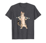 Cat Weightlifting T-Shirt, Funny Gym Shirt