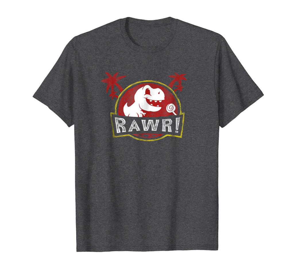 Jurassic Age Rawr Funny Cute Dinosaur Chasing Lollipop Shirt
