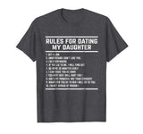 Rules For Dating My Daughter shirt Funny