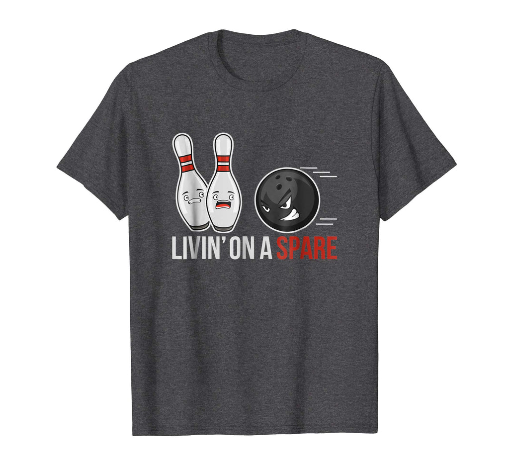&quot;Livin' on a Spare&quot; Funny Bowling Shirt