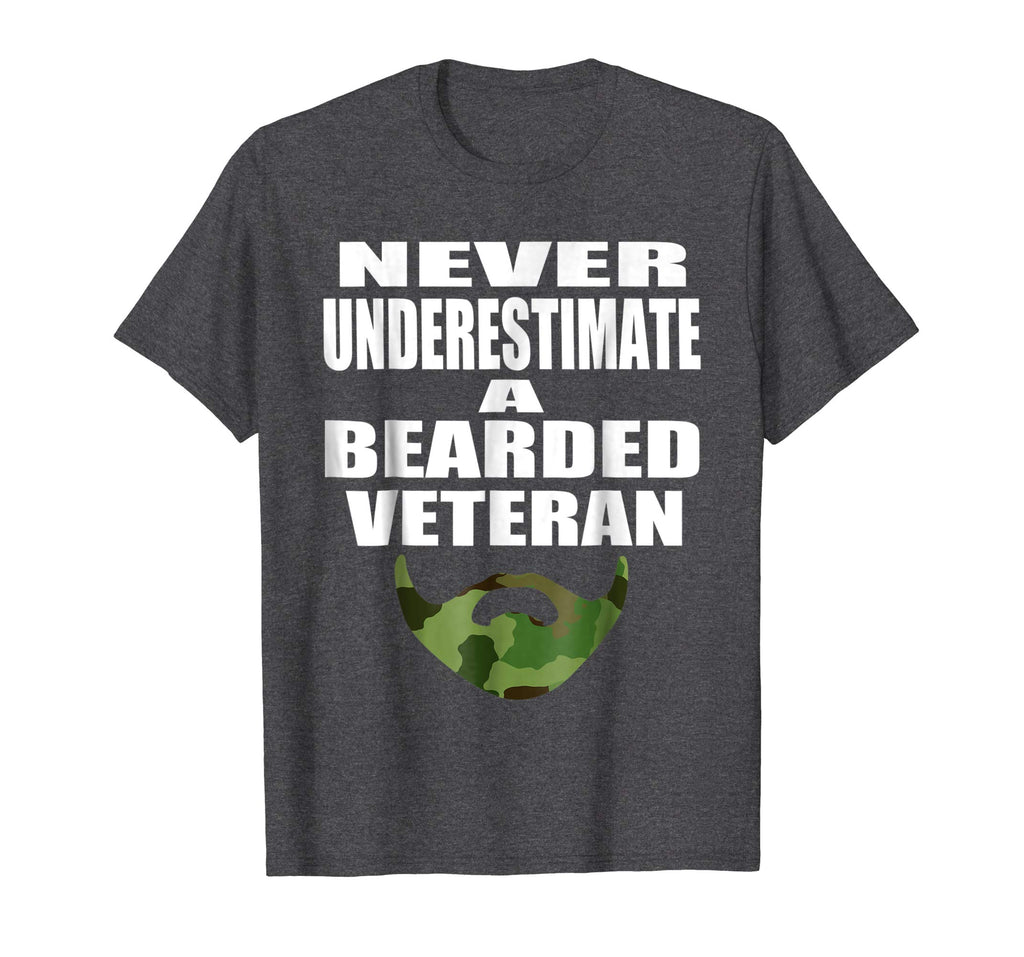 Beard T Shirt Funny Beard Gift For Military Veteran Men