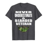 Beard T Shirt Funny Beard Gift For Military Veteran Men