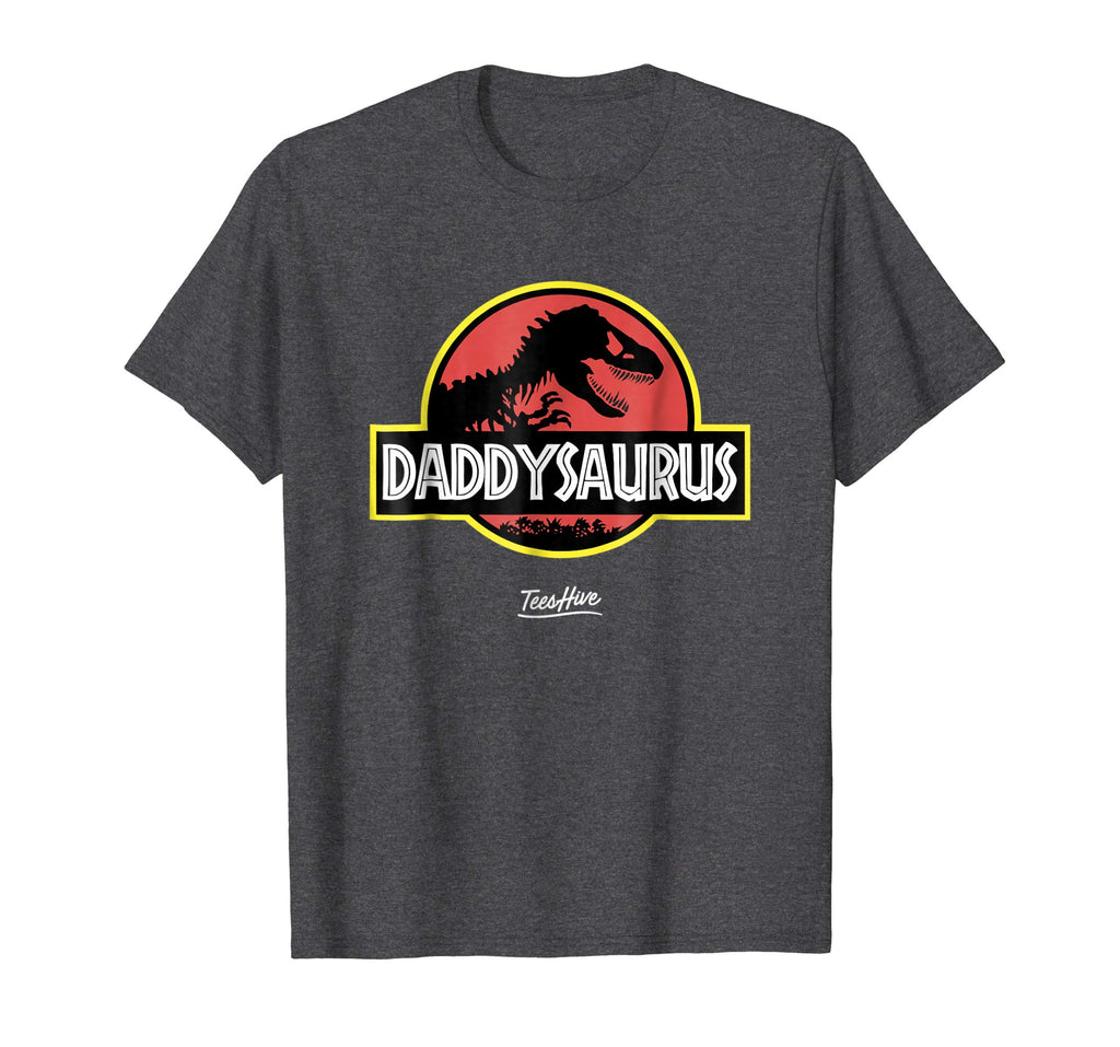 Daddysaurus Funny Daddy Dinosaur Dad Dinosaur Pun T Shirt