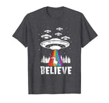 Alien Unicorn Rainbow Abduction T-Shirt Funny Gift
