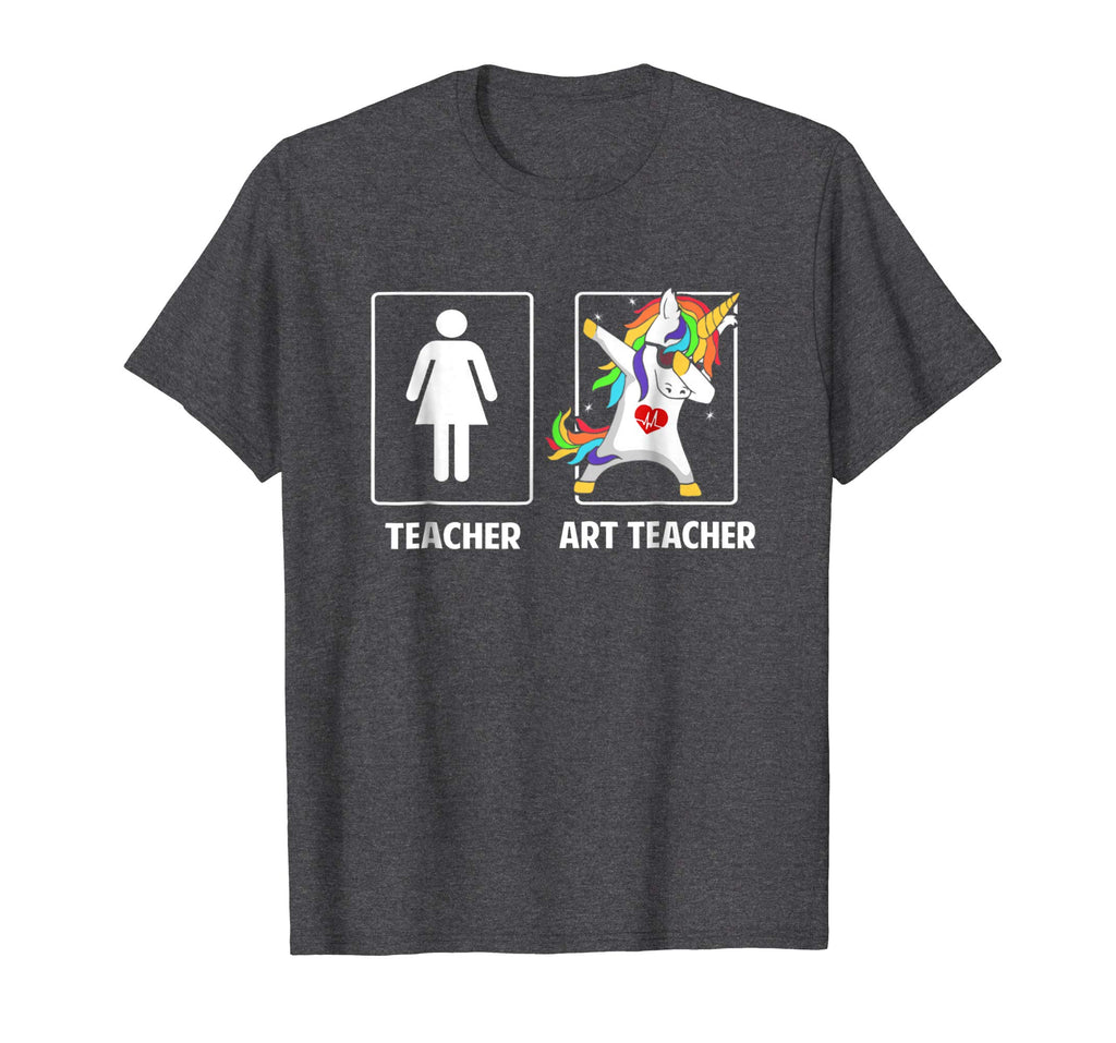 Art Teacher Unicorn Dabbing Funny T Shirt Gifts Dab Dabs
