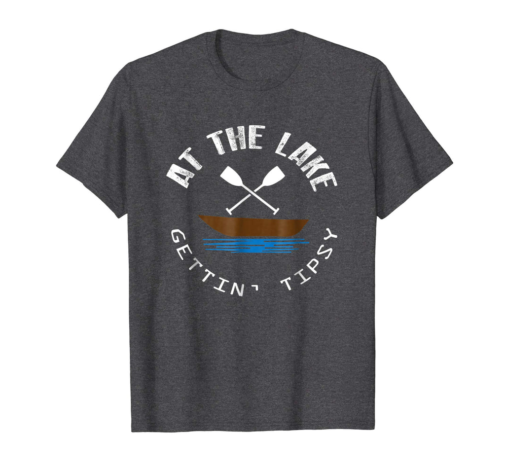 At The Lake Getting Tipsy Funny Boat Drinking T-Shirt