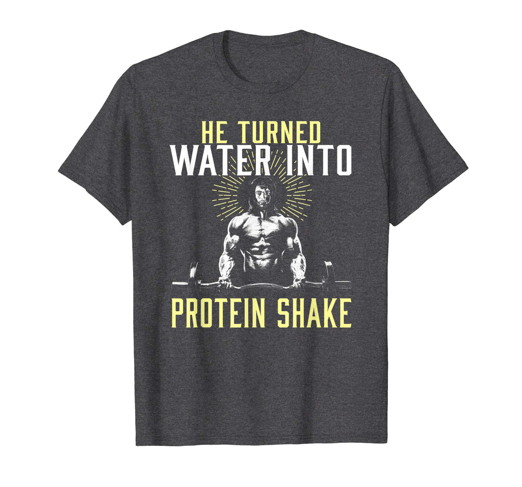 Muscle Weight Lifting Jesus Christian Funny Workout T-Shirt