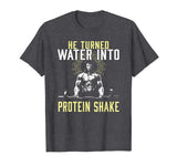 Muscle Weight Lifting Jesus Christian Funny Workout T-Shirt