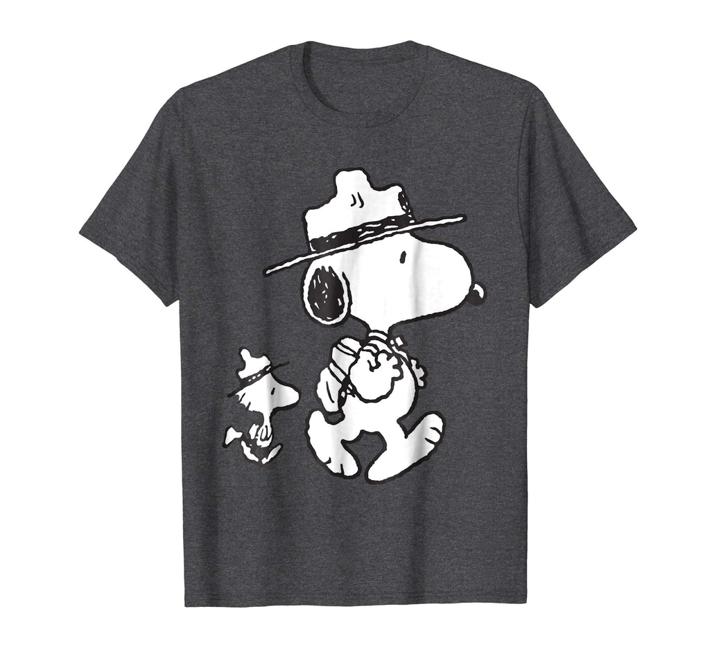 Funny Snoopy Woodstock Camping T Shirt