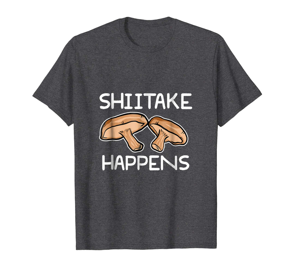 Shiitake Happens Funny Mushroom Chef T-Shirt