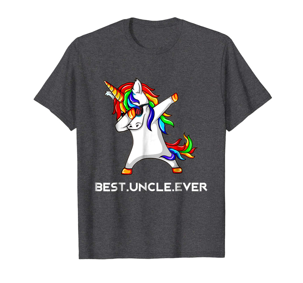Funny Best Uncle Ever Dabbing Unicorn T Shirt Gift