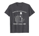 Mens HVAC Funny Shirt - When The Ladies Get Hot They Call Me