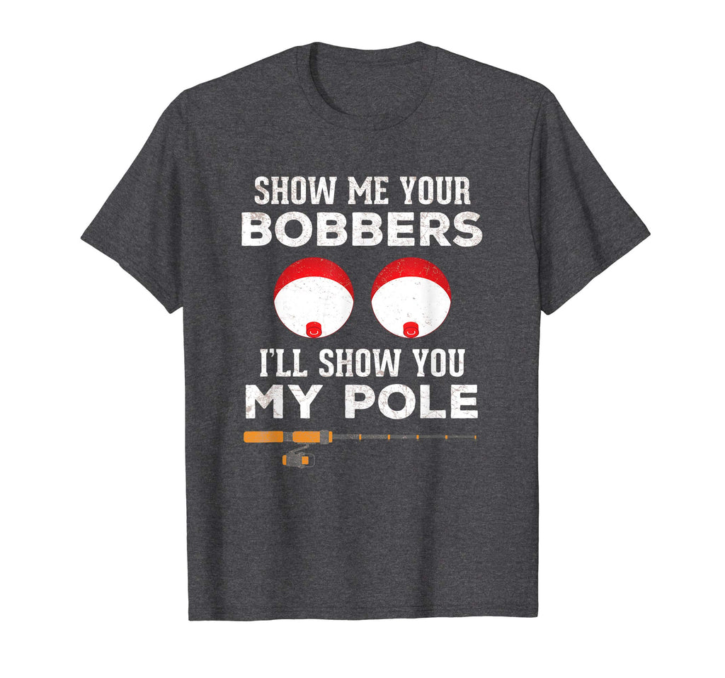 Mens Funny Fishing Shirts Novelty Gift Men Grandpa Dad Bobbers