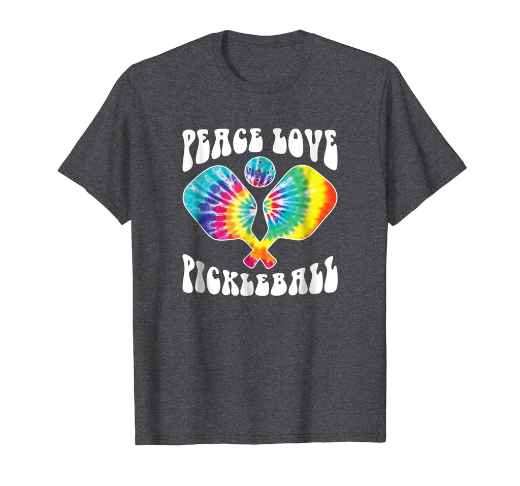 Pickleball Peace Love Funny Tie Dye T-Shirt