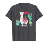 Sloth Riding Llama Tshirt Funny Valentines Day Gift