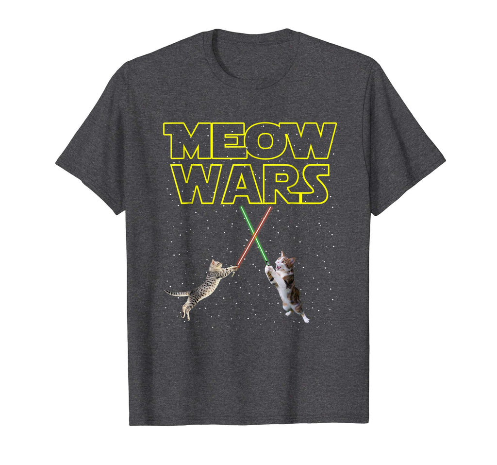 Meow Wars Funny Cat Men Women Kids T-Shirt