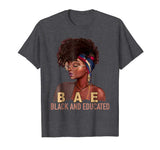 BAE Black And Educated gift Funny Black Queen T-Shirt