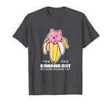 Banana Cat Tshirt Lovely Cat Funny Kawaii Anime Cute Tee