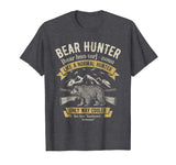 Bear Hunter T shirt Vintage Hunting Funny Hunters Definition