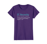 Best Funny IT Security Cybersecurity Definition Gift T-Shirt