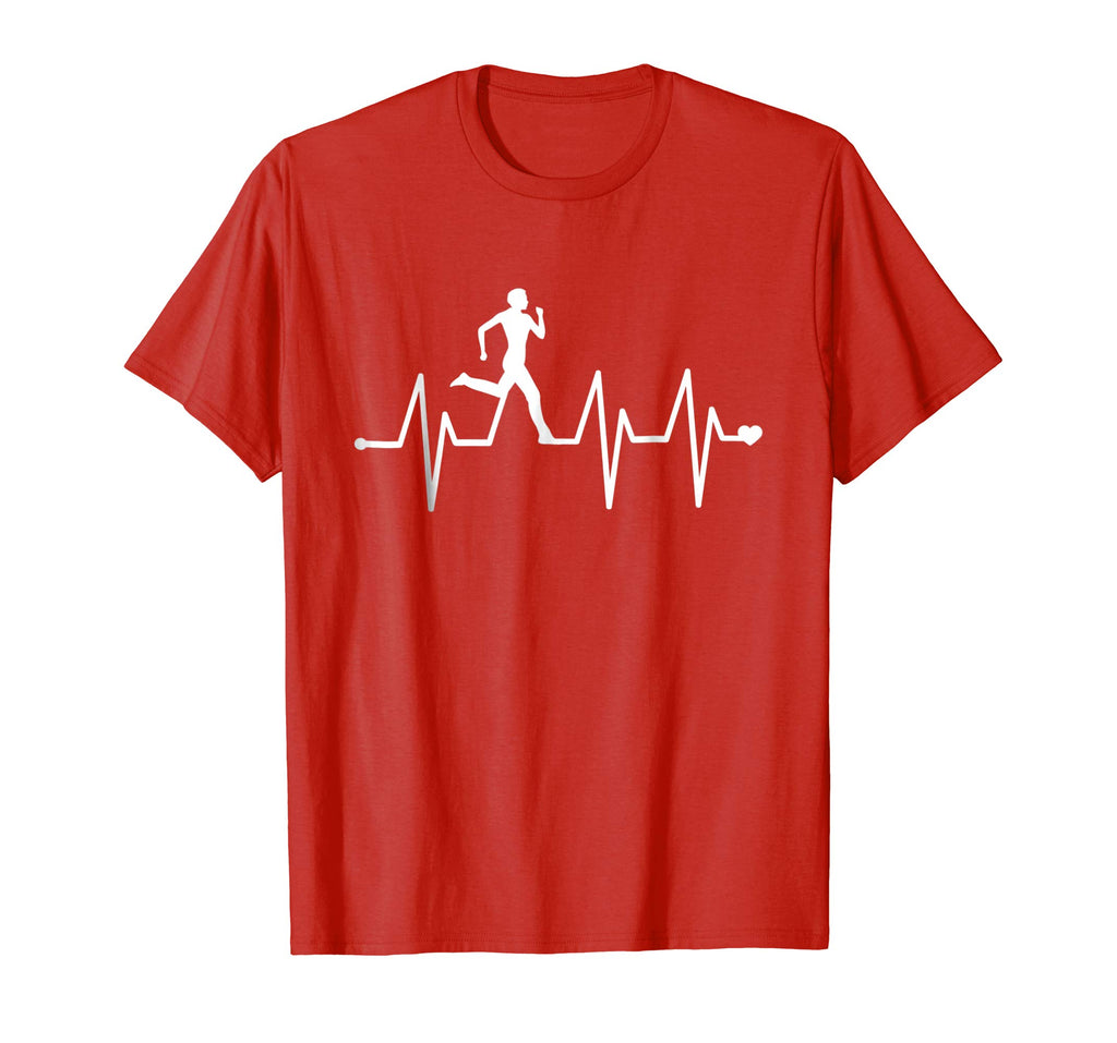 Athletics Heartbeat Pulse Shirt - Funny Running T-Shirt
