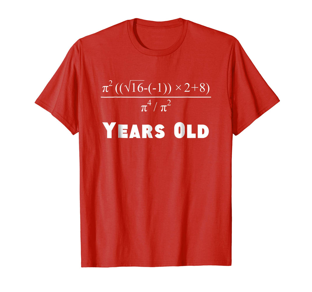 18 Years Old Algebra Equation Funny 18th Birthday Math Shirt