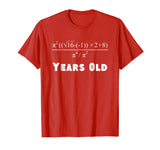 18 Years Old Algebra Equation Funny 18th Birthday Math Shirt