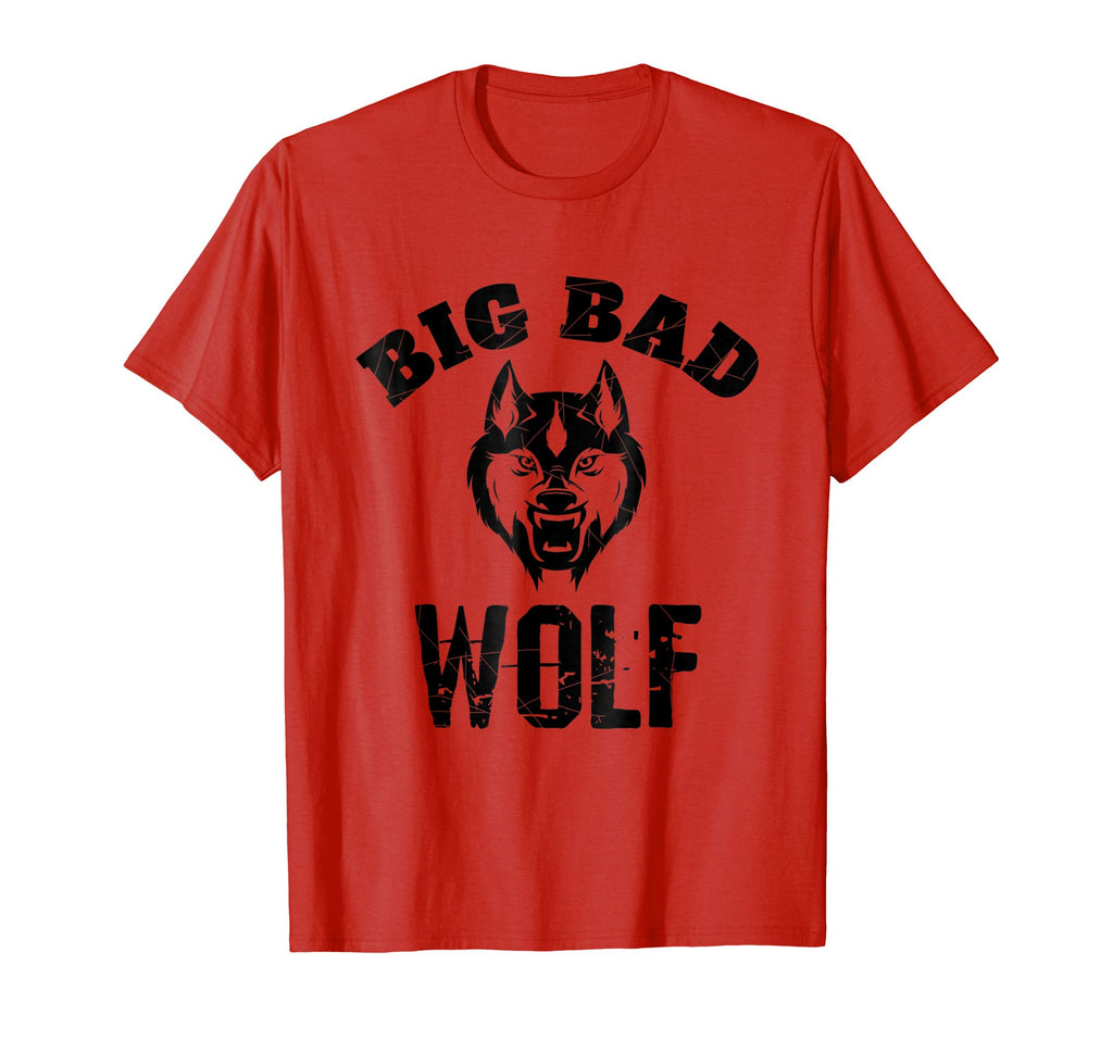 Big Bad Wolf Funny Popular Phrase Vintage Distressed T-Shirt