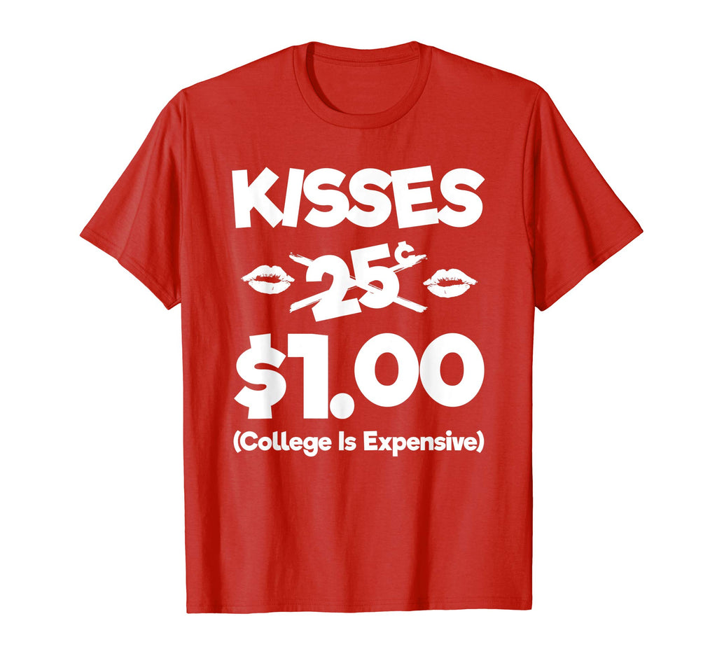 Kisses 25 Cents Funny Boys Girls Kids Valentines Day TShirt