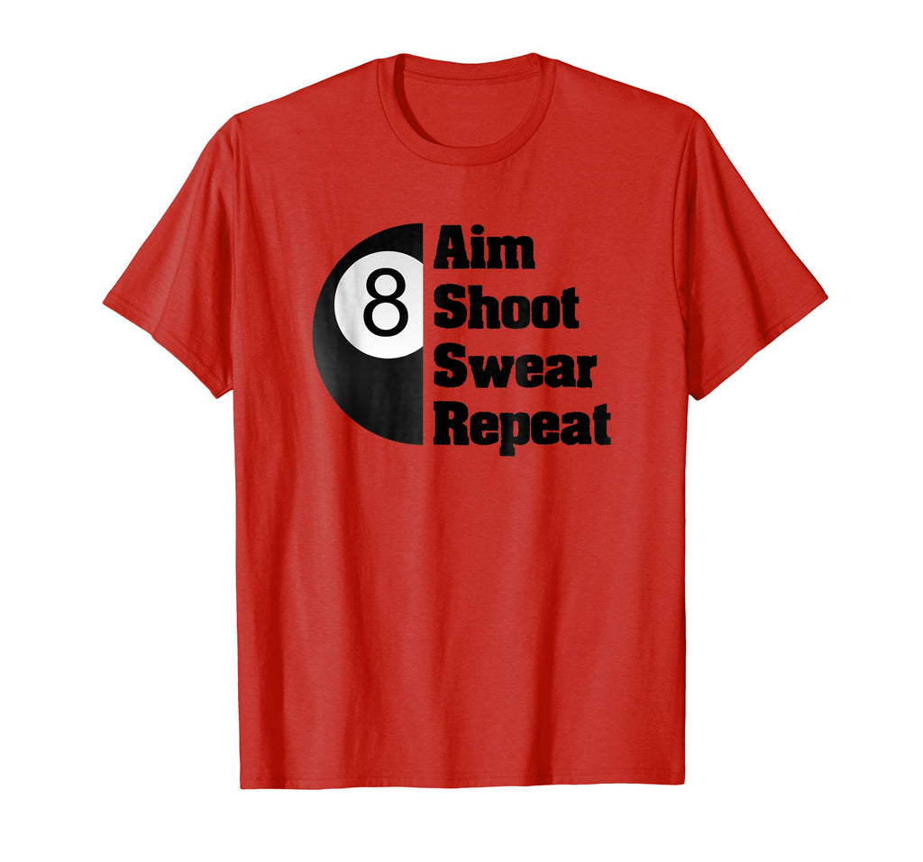 Funny Billiards T-Shirt Gift for 8-Ball Pool Player