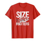Funny Size Fishing Matters T-Shirt Bass Love Fish Tee Gift