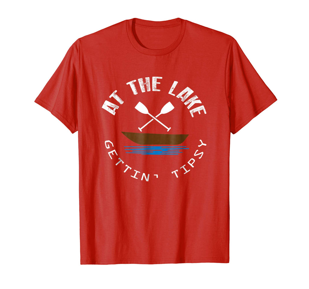 At The Lake Getting Tipsy Funny Boat Drinking T-Shirt