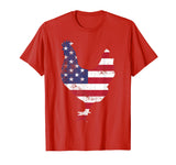 American Flag Chicken TShirts- Funny chicken shirt
