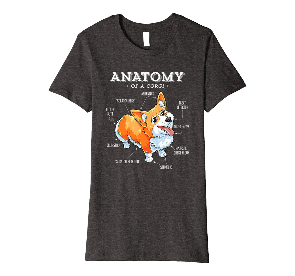 Anatomy of a Corgi T-Shirt Funny Corgis Dog Puppy Shirt Tees