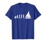&quot;Evolution of the Sailor&quot; Funny Sailing Evolution T-shirt