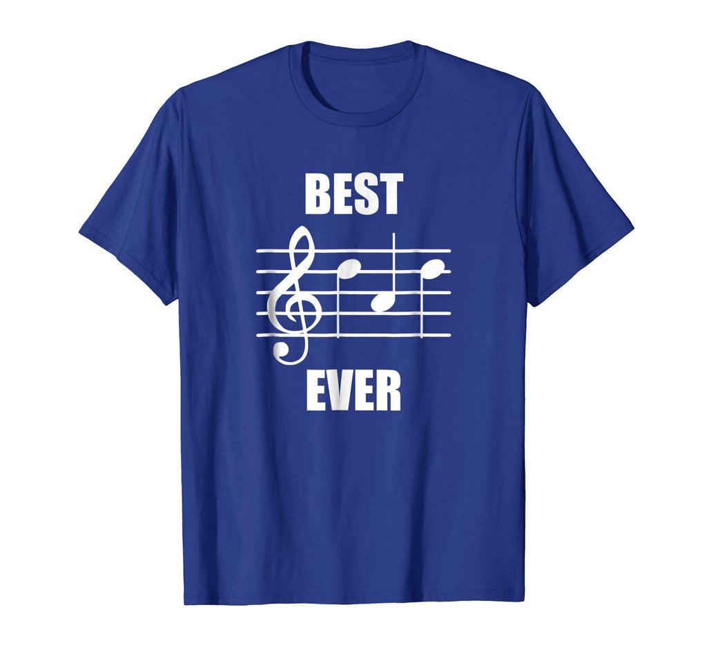 Best Dad Ever Treble Clef Musician Funny T-Shirt For Dad