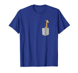 Pocket Giraffe T-Shirt - Funny Tall Animal Giraffe Lover Tee