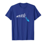 Funny Human Evolution Ocean Sea Scuba Diving Diver T-Shirt