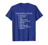 Alabama Is The Worst State Ever Funny T-Shirt