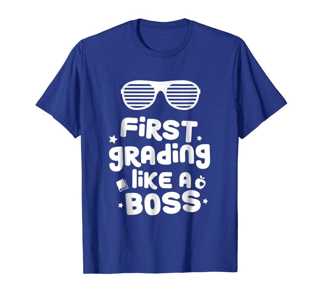 1st Grade Boss School Funny Boys First Grade Cool Tee Shirt