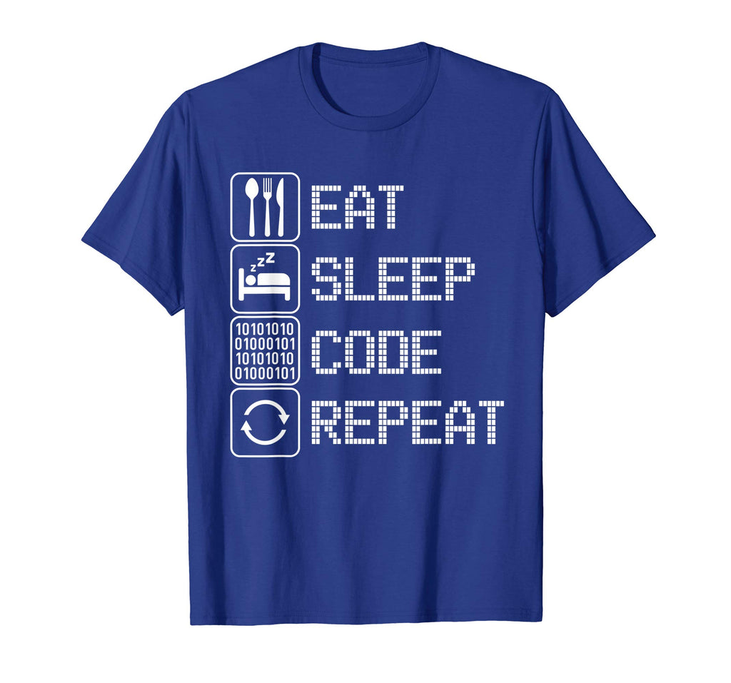 Code T-Shirt Eat Sleep Repeat Tshirt Funny Programmer