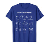 Fencing Funny T-Shirt - Don't Cartoon Tee &amp; Gift