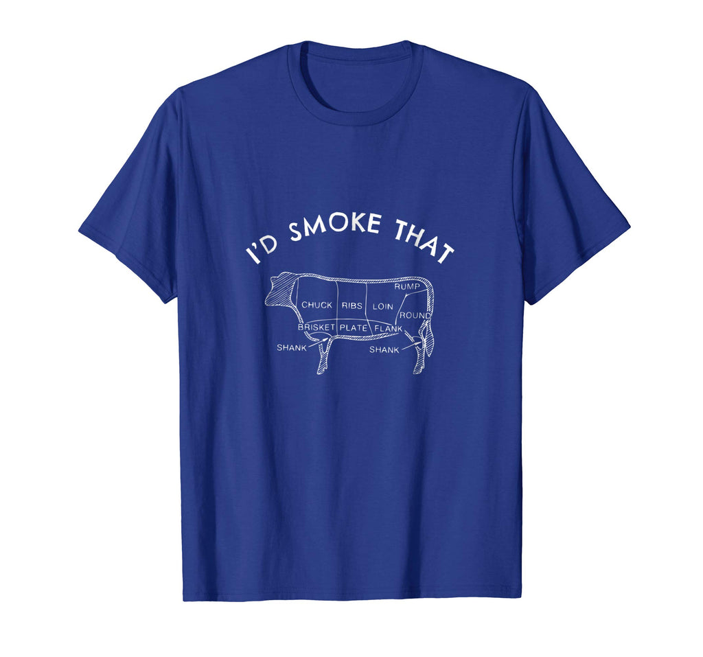I'd Smoke That Cow T-Shirt Funny Smoking BBQ Grilling Gift