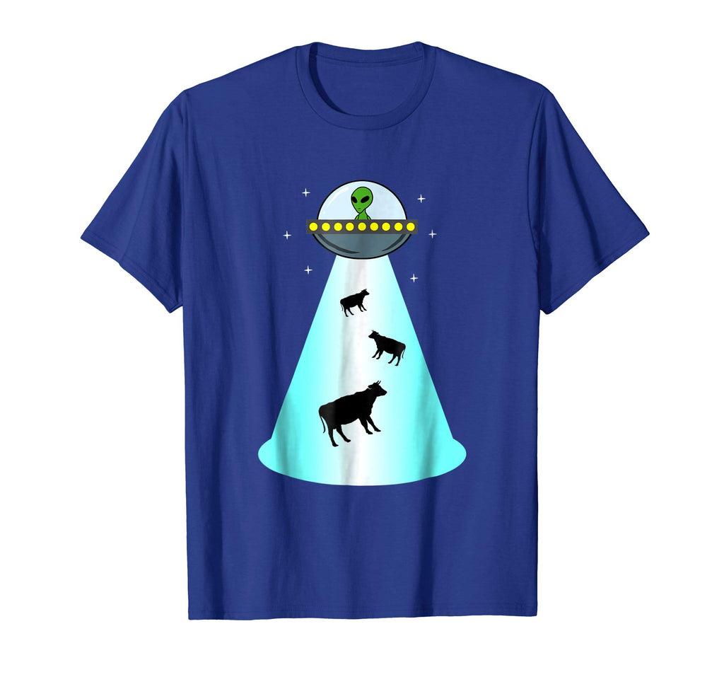 Alien UFO Cow Abduction Shirt Funny Extraterrestrial Gift