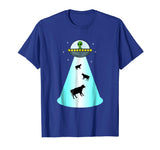 Alien UFO Cow Abduction Shirt Funny Extraterrestrial Gift